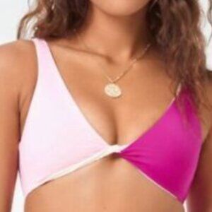 L*Space Bikini Top – Two-Tone Pink, Small